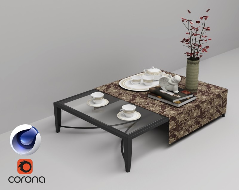 C4Donly.com - Office Station 3D Model - Cinema 4D & V-Ray