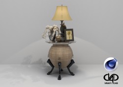 C4Donly.com - Office Station 3D Model - Cinema 4D & V-Ray