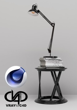 C4Donly.com - Office Station 3D Model - Cinema 4D & V-Ray
