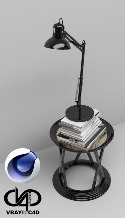C4Donly.com - Office Station 3D Model - Cinema 4D & V-Ray