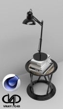 C4Donly.com - Office Station 3D Model - Cinema 4D & V-Ray