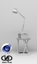 C4Donly.com - Office Station 3D Model - Cinema 4D & V-Ray