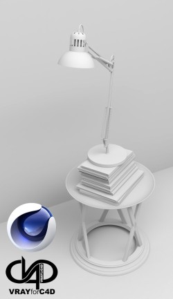 C4Donly.com - Office Station 3D Model - Cinema 4D & V-Ray