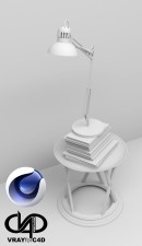 C4Donly.com - Office Station 3D Model - Cinema 4D & V-Ray