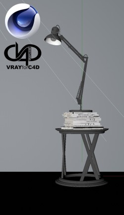 C4Donly.com - Office Station 3D Model - Cinema 4D & V-Ray