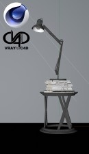 C4Donly.com - Office Station 3D Model - Cinema 4D & V-Ray