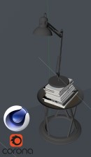 C4Donly.com - Office Station 3D Model - Cinema 4D & Corona