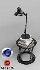 C4Donly.com - Office Station 3D Model - Cinema 4D & Corona