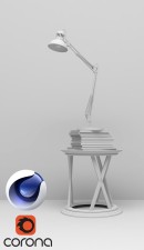 C4Donly.com - Office Station 3D Model - Cinema 4D & Corona
