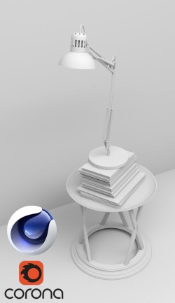 C4Donly.com - Office Station 3D Model - Cinema 4D & Corona