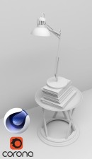 C4Donly.com - Office Station 3D Model - Cinema 4D & Corona