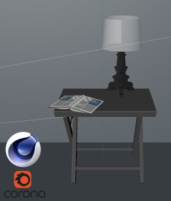 C4Donly.com - Office Station 3D Model - Cinema 4D & Corona
