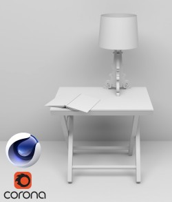 C4Donly.com - Office Station 3D Model - Cinema 4D & Corona