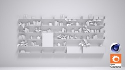 C4Donly.com - Office Station 3D Model - Cinema 4D & Corona