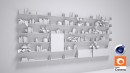 C4Donly.com - Office Station 3D Model - Cinema 4D & Corona