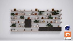 C4Donly.com - Office Station 3D Model - Cinema 4D & Corona