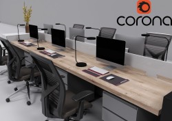 C4Donly.com - Office Station 3D Model - Cinema 4D & V-Ray