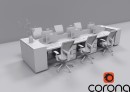 C4Donly.com - Office Station 3D Model - Cinema 4D & V-Ray